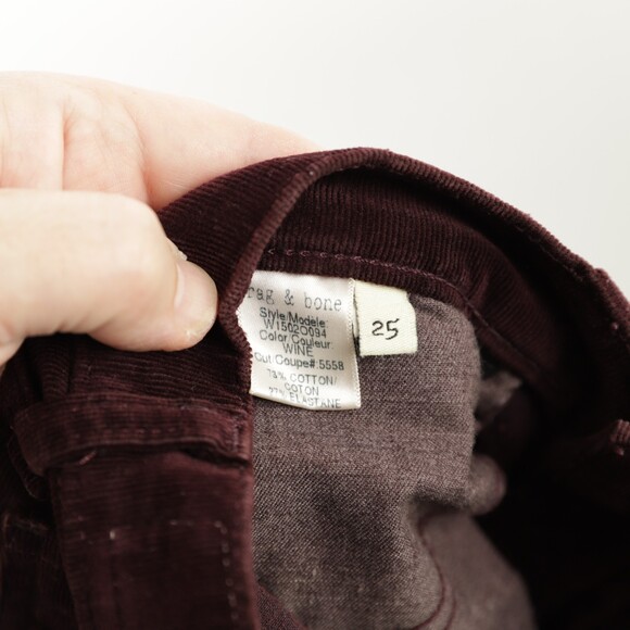 Rag & Bone Boudreaux skinny corduroy pants size 25 - Picture 12 of 12